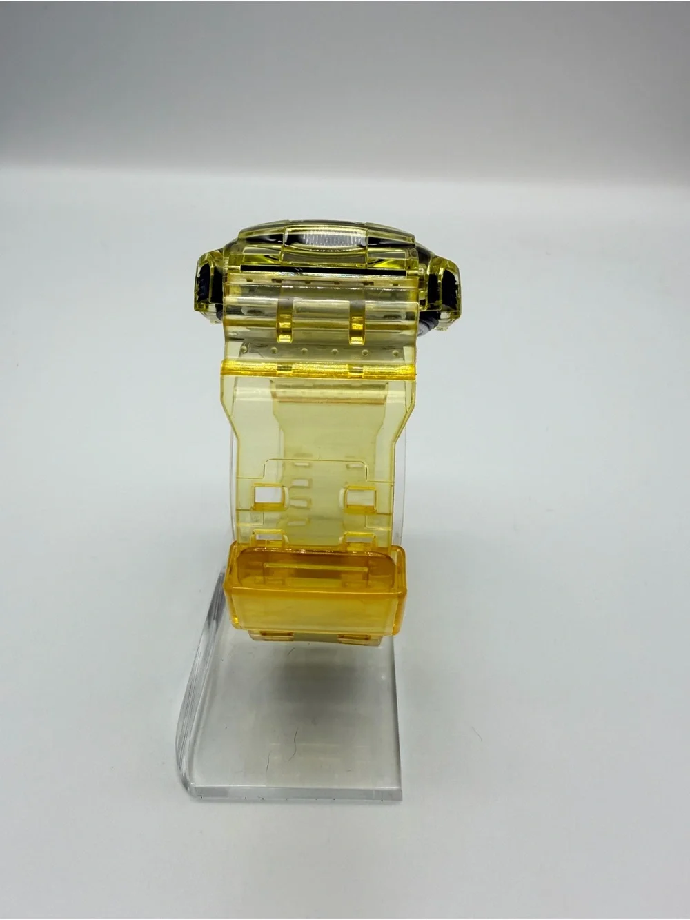 Casio Transparent (Skeleton/Jelly) Yellow Custom Built Digital Sport Watch
